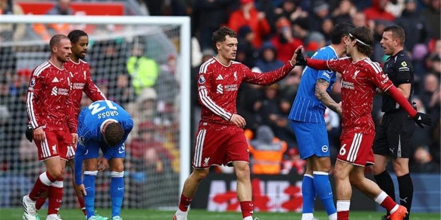 ليفربول يهزم برايتون بثنائية في أنفيلد بالدوري الإنجليزي